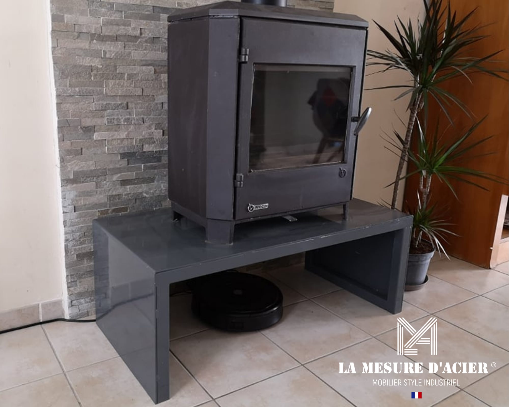 Support pour poêle à bois LA MESURE D